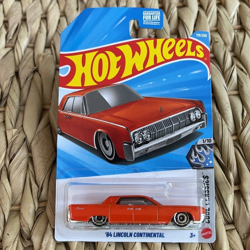 Hot Wheels 64 Lincoln Continental Orange 1964 Car Diecast Hotwheels Classic 2026